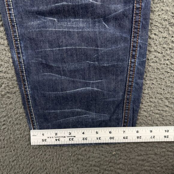 Polo Country Ralph Lauren Jeans Mens 32x32 Blue Straight Fit Dark Wash Whisker - Picture 16 of 16